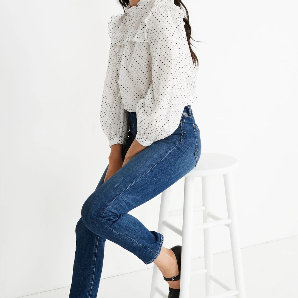Madewell Blue Boyfriend Jeans High-Rise